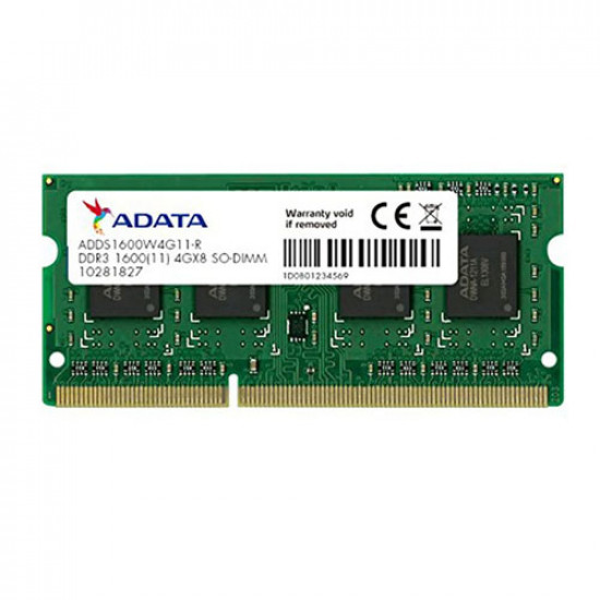 ADATA 4GB DDR3 LAPTOP RAM 1600Mhz